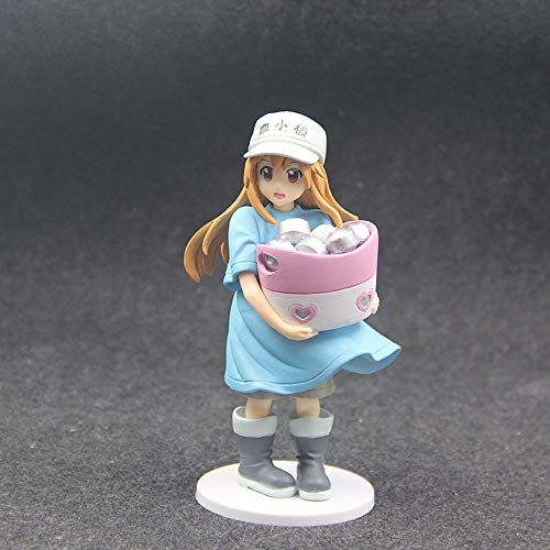 WISHVYQ ¡Células en el Trabajo!Modelo de Anime Placa China plaqueta sosteniendo lingote Figura en Caja versión Escultura decoración Estatua muñeca Modelo Altura 28 cm