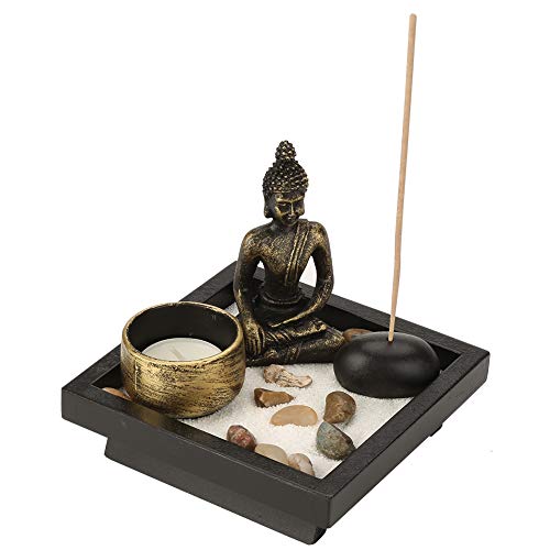 YD50 Tablero Buda Zen Jardín Bronce Vintage Incienso Quemador de incienso Quemador de incienso Tablero, estilo chino Budismo Candelabro Meditación Relajarse Decoración Conjunto Artículos