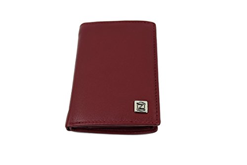 Zerimar Cartera Hombre | Cartera Monedero Hombre | Monedero Hombre Piel | Carteras de Piel Hombre | Carteras Hombre Pequeñas | Color Burdeos Medidas: 12x8,5 cms.