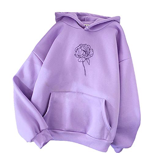 ZOUMOOL Sudadera con capucha para mujer, de manga larga, cómoda