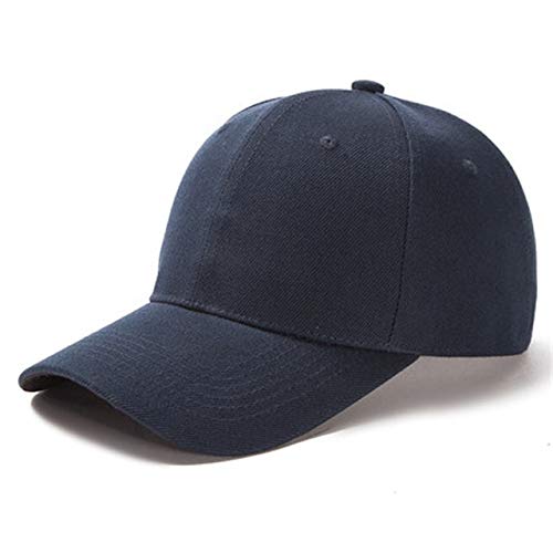 1 Uds, Gorra Unisex Informal, Gorra de béisbol de Malla Lisa, Sombreros Ajustables para Mujeres y Hombres, Gorra de Camionero de Hip Hop, Gorra de papá -Navy Blue-54cm-60cm