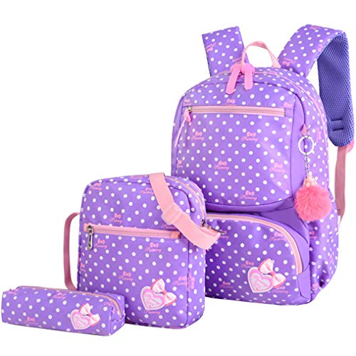 3 Unids/Set Impresión Bolsas Niñas Mochila Moda Mochilas Preciosas para Niños Estudiante