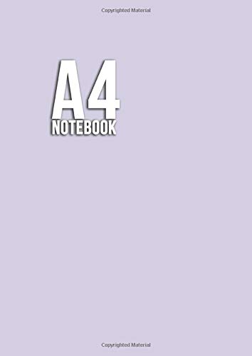 A4 Notebook: A4 notebook lined,White-Color paper size A4 or 8.27 in x 11.69 in Dynamic Blue Color Soft Matte Cover