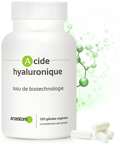 ÁCIDO HIALURÓNICO, producto de biotecnología * 100 mg / 120 cápsulas vegetales * Pureza garantizada al 90% como mínimo * Calidad controlada por certificado de análisis