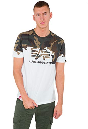 ALPHA INDUSTRIES Lost T Camiseta, wdl Camo 65, 3 XL para Hombre