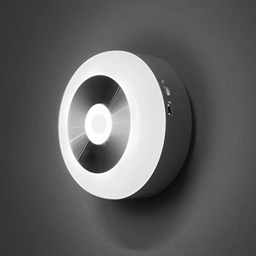 APRITECH® Luz De Noche Night Light Sensor de Movimiento 3 Modos de Trabajo Encendido/Apagado/Automático Luz Nocturna Infantil (luz Blanca)