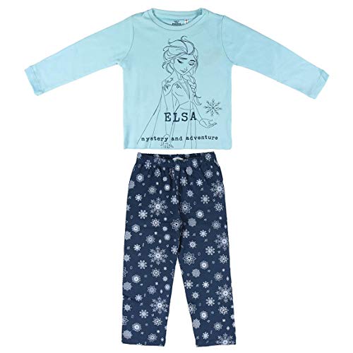 Artesania Cerda Pijama Largo Frozen 2 Conjuntos, Turquesa (Turquesa C23), 5 Años para Niñas