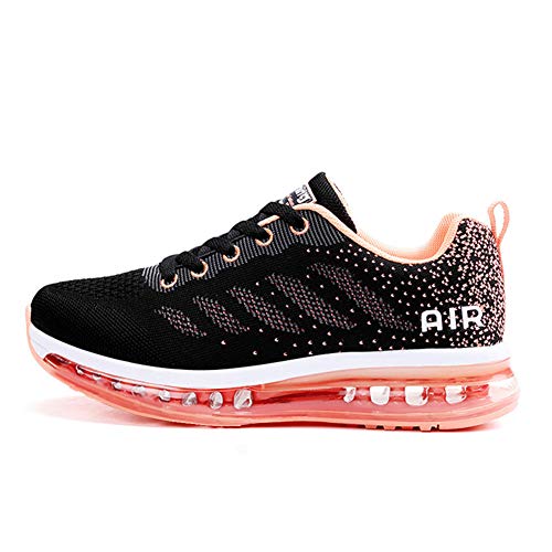 Axcone Zapatillas Hombres Mujer Deporte Running Zapatos para Correr Gimnasio Sneakers Deportivas Padel Transpirables Casual 833 PK 40EU