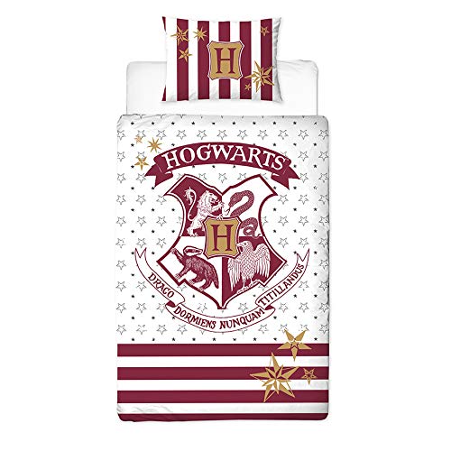 Aymax S.P.R.L HarryPOTTER - Juego de funda nórdica de 140 x 200 cm y funda de almohada de 65 x 65 cm