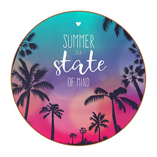 Bennigiry Palm Summer - Juego de posavasos para bebidas (38 unidades)