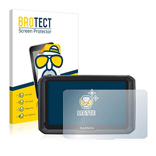 BROTECT Protector Pantalla Anti-Reflejos Compatible con Garmin dezl 580 LMT-D (2 Unidades) Pelicula Mate Anti-Huellas