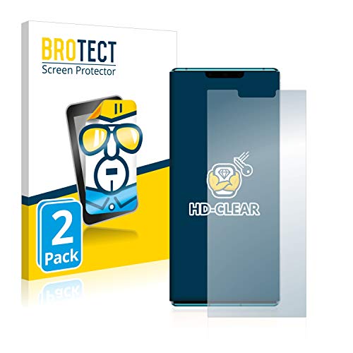 BROTECT Protector Pantalla Compatible con Huawei Mate 30E Pro Protector Transparente (2 Unidades) Anti-Huellas