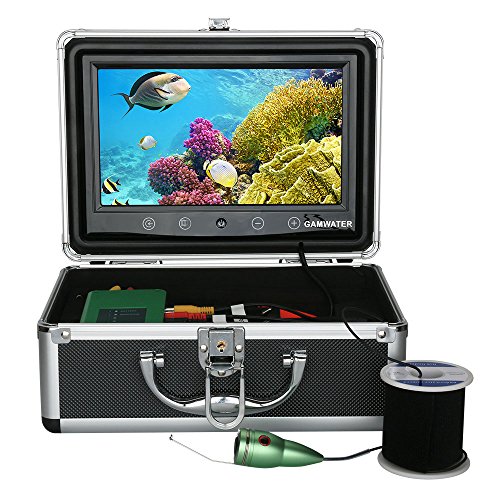 Buscador de Peces bajo el Agua HD cámara bajo el Agua 9 Pulgadas TFT Color Pantalla DVR Función Monitor 1000 TVL Kit de cámara de Pesca submarina,30M