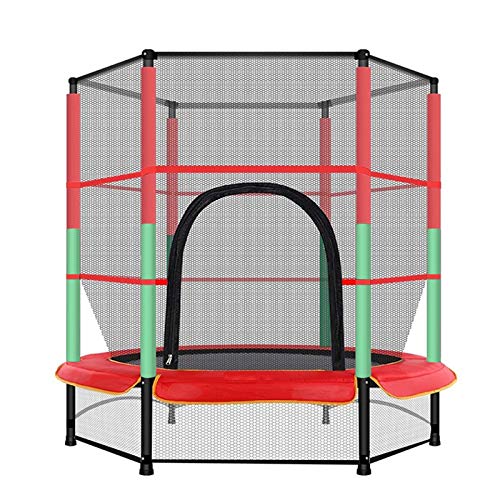 Cama Elastica Infantil Exterior, trampolín para Niños (con Red de Seguridad,A, Φ140cm)