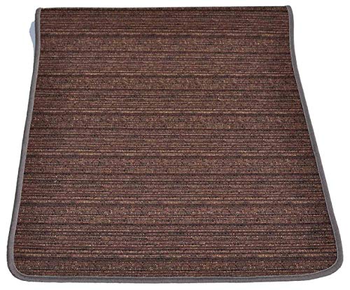 Casatessile Alfombra de Cocina Ancho 53 cm Melange. - Marrone, 150 cm.