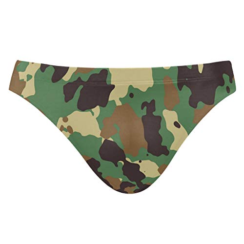 Chic Houses Hombres Traje de baño Verde Camuflaje Bikini Bragas Masculino Sexy trajes de baño 2031271 - - 3X-Large