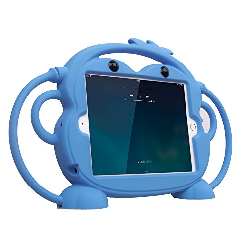 CHIN FAI para iPad Mini 5/4/3/2/1 Funda, Tableta Protectora a Prueba de Golpes Monkey de Doble Cara, Cubierta de múltiples ángulos de visión para Apple iPad de 7,9 Pulgadas Mini 1/2/3/4/5(Azul)