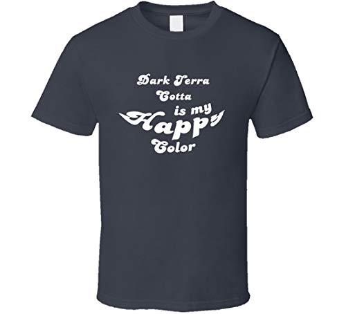 Dark Terra Cotta is My Happy Color Cool Fun Camiseta Gris Carbón