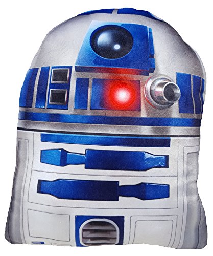 Daum - Pimp Up Your Life 15849 – Disney Star Wars Forma Cojín R2D2, Peluche, 19 cm