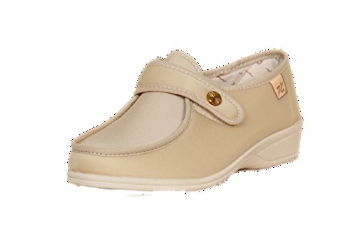 Doctor Cutillas cut746 - Zapatilla Lycra con Velcro Beige, Color Beige, Talla 41