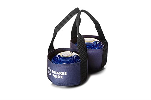 Drakes Pride - Transportador para 2 bolas de bowls azul azul marino