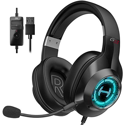 Edifier Auriculares para Juegos, Auriculares con Cable de Sonido estéreo Envolvente con micrófono y Control de Volumen para tabletas de PC, computadoras portátiles, teléfonos móviles (Negro)