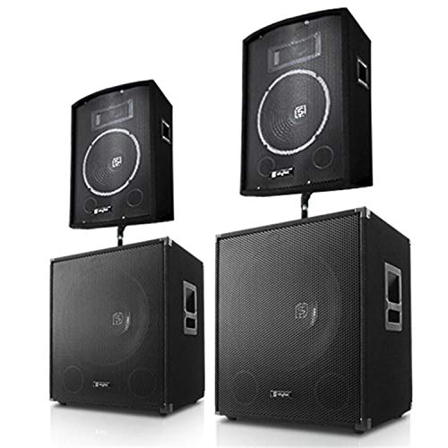 Equipo PA"Frankfurt Basslauf" 2 altavoces 2 subwoofer 3200W