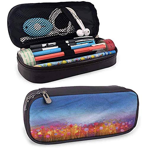 Estuches de flores para flores Tulip Garden Watercolour Pencil Bag