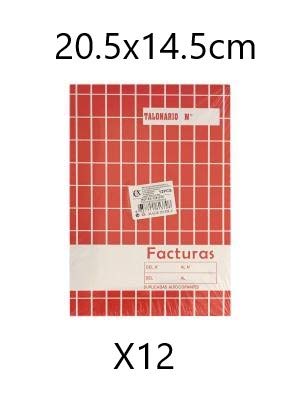 EUROXANTY® Facturas | 40 Hojas por talonario - 20 Páginas originales + 20 Páginas auto copiantes | 480 Hojas en total - 240 Páginas originales + 240 Páginas auto copiantes | 20'5 cm * 14'5 cm