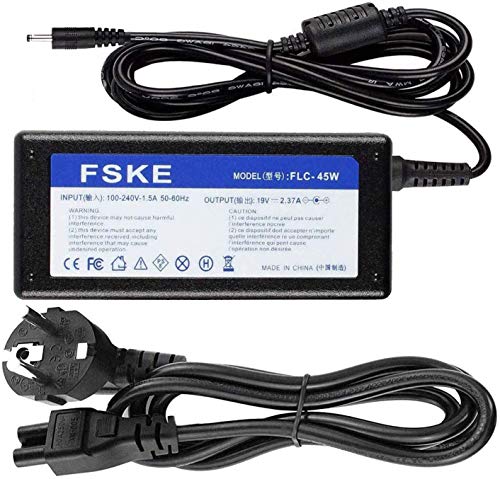 FSKE® 45W 19V 2.37A Chargeur AC Adaptateur Ordinateur Portátil para Acer Swift 3 5 1 Aspire 5 AC Chromebook R11 C720 PA-1450-26 Notebook Fuente de alimentación 3.0 * 1.1mm