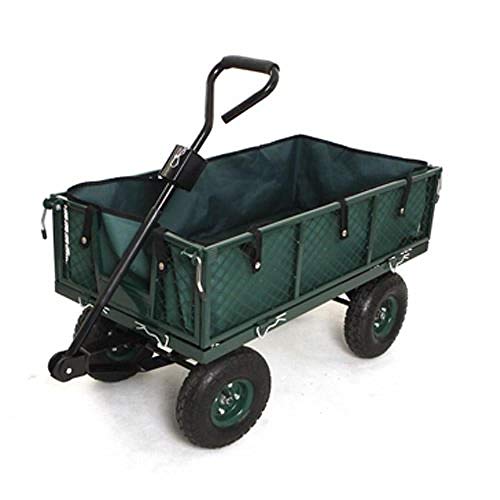 gengxinxin Durable Conveniente Peso Ligero Gran Capacidad Carro De Compra Fácil De Almacenar Carro Manual para El Transporte De Equipos De Jardinería 350 Kg