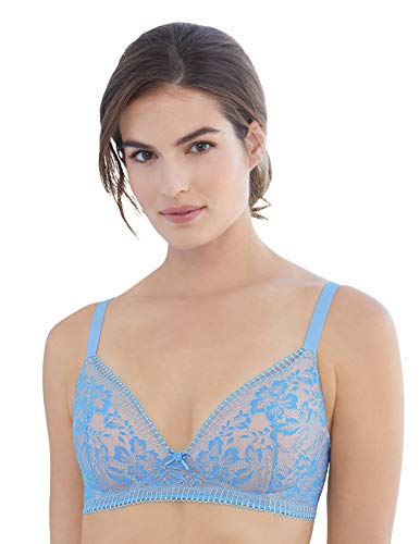 Glamorise 3015 Sujetador con Copa Completa, Beige (Light Blue), 105A (Talla del Fabricante: 40A) para Mujer