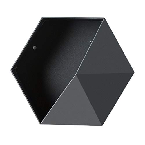 Haplws Estante de Almacenamiento Hexagonal geométrico, Estante de Pared, Soporte de Vitrina de plástico, Estante Flotante de Pared para Sala de Estar, Marco de Almacenamiento, estantes flotantes