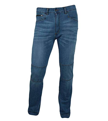 Jeanstrack Roca Jeans Pantalón de Escalada-Trekking, Hombre, Granito, L