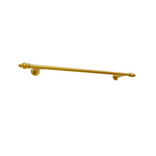 JIAO PAI Barra Horizontal Barra de Colgar, de Metal de Pared Perchero de Oro Ropa Retro Soporte de exhibición del Uso en el hogar de baño Toalla Rack (Color : Gold, Size : 120CM)