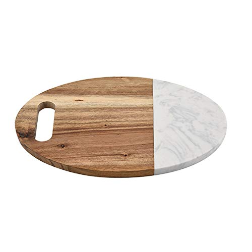 KCCCC Home Organics Butping Board Tabla de Cortar de Madera Maciza de mármol Pan de Pan Multifuncional del hogar Tablero de Corte para la preparación de Alimentos