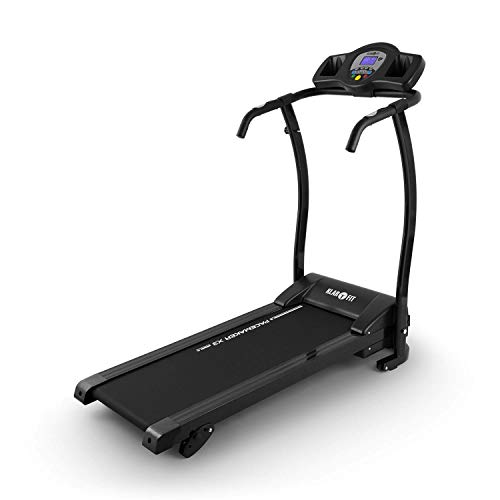 Klarfit Pacemaker X3 Caminadora Máquina de Caminar 1,5 Hp Velocidad. 0,8-12 Km/H Computadora de Entrenamiento Pantalla LCD Ángulo de Inclinación. 3%, 5% Plegable Negro-Gris