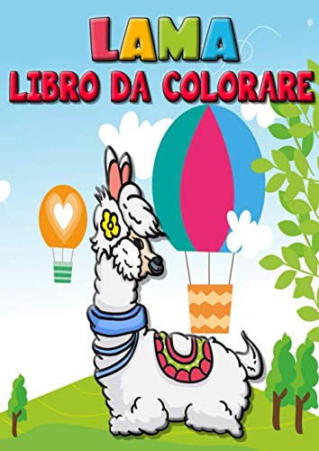 LAMA LIBRO DA COLORARE: Dai 3 ai 10 anni: un divertente libro di attività per bambini in età prescolare e scolastica libro da colorare su lama di grande formato 8,27" x 11,69" A4