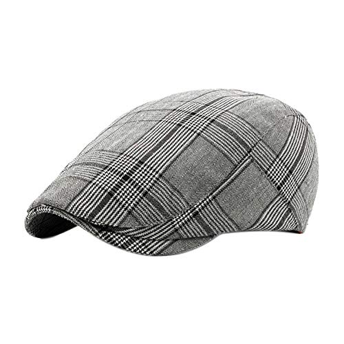 Leisial Sombreros Gorras Boinas Gorra de Béisbol Ocio Retro Clásico del Algodón Gorra de Deport Hat Flat Cap Primavera Verano para Hombre (Color - 1)