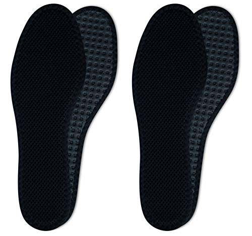 Lenzen Deo Breezers 2 Pares de Plantillas para la Circulación de Aire en el Zapato I Sensación de Frescura I Carbón Activo Antiolor (47)