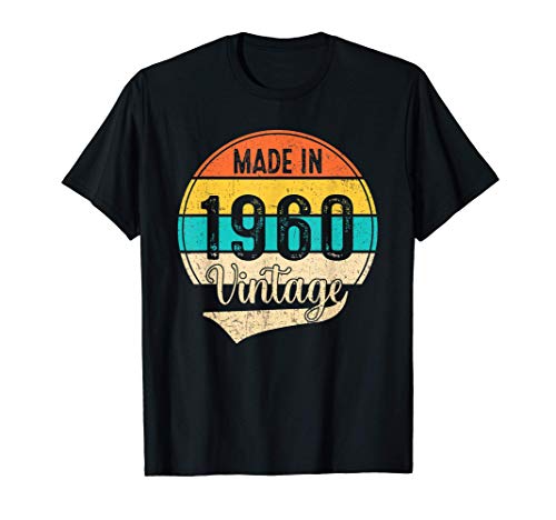 Made In 1960 Nacido En 1960 Vintage 1960 61 Años Cumpleaños Camiseta