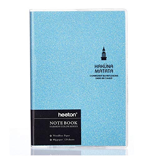 MISDD Cuaderno de Notas A5 / A6 / A7 Notebook Laser Colorido Organizador planificador semanal de la Agenda Bloc de Notas pensonal Diario viajeros Nota Libros Suministros de librería