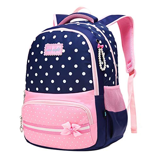 Mochila para Niñas, Mochilas Escolares Primaria Niños Gran Capacidad Estilo Lindas Bolsas Escolares Liviana Resistente al Agua Carteras Escuela para Chica 8-12 años