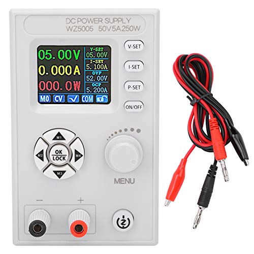 Módulo de Alimentación, Fuente de Alimentación Regulada por CC, Pantalla LCD Ajustable de Control Digital, Pantalla de 4 Dígitos DC6‑55V WZ5005, Protección Contra Sobrecalentamiento (otp)/Protección c