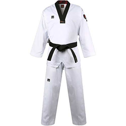 Mooto Corea Taekwondo básica 4.5 Uniforme dobok para Hombre 200(Altura: 200~209cm)(6.56~6.86ft) Blanco