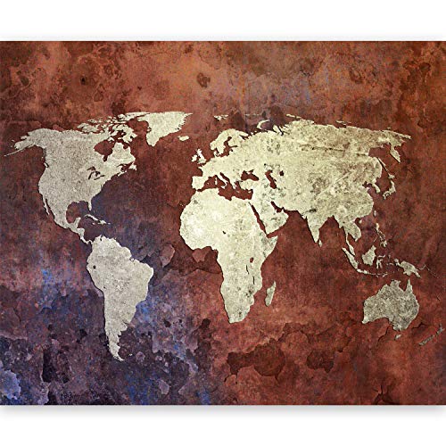 murando Fotomurales 250x193 cm XXL Papel pintado tejido no tejido Decoración de Pared decorativos Murales moderna de Diseno Fotográfico Mapa del mundo - 10040910-10