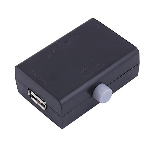 Newgrees Mini USB Sharing Compartir Caja de Interruptor del concentrador de 2 Puertos PC Analizador del Equipo Impresora