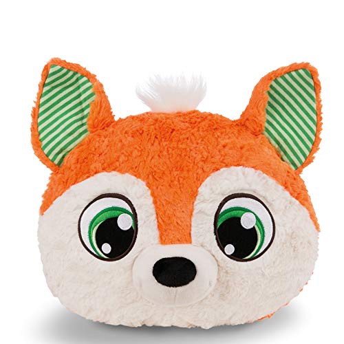 NICI Gorro de Peluche con diseño de Zorro Finjo, para niños, niñas y bebés, Suave cojín para niños a Partir de 12 Meses, cojín de Peluche Suave I 43953, Naranja, 30 x 25 cm