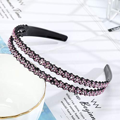 NOLOGO HHTC 2020 Nueva Hairbands Antideslizante Flor Cristal Colorido Bisel ondulación del Agua del Pelo del aro de la Venda for el Pelo de Las Mujeres Band Accesorios for el Cabello (Couleur : 9)