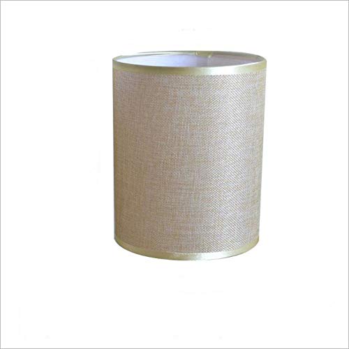 Pantalla Tela De Tambor, Lino Cilíndrico Pantalla De Cabecera Luz Del Escritorio Lámpara De Mesa Lámparas De Pared De Suelo, Pantallas De Lámparas Rectas Para Techo Luces Pendientes,Beige,D23*H28cm